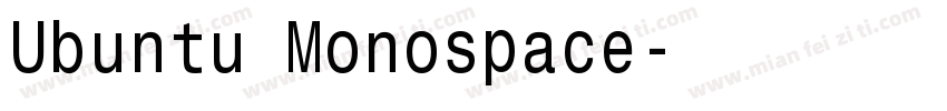 Ubuntu Monospace字体转换